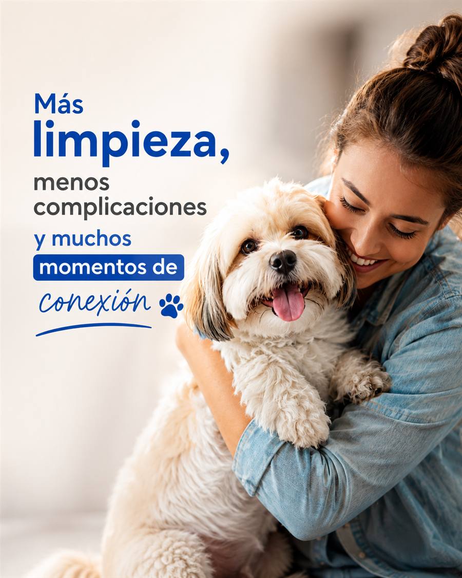Mascota consentida despues del bano con Nova Pet