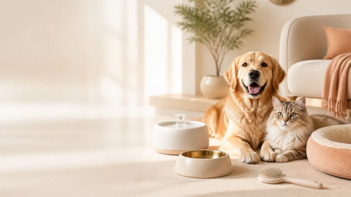 Nova Pet - perro y gato felices en casa